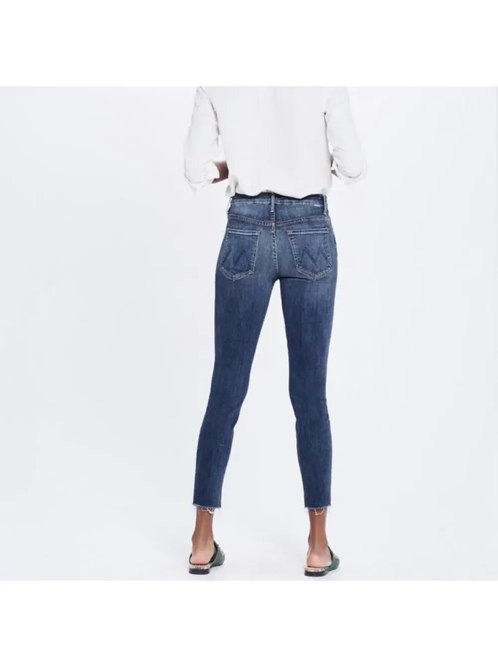 MOTHER The High Waisted Looker Ankle Fray in Not Rough Enough Women’s size 26 - Picture 15 of 15